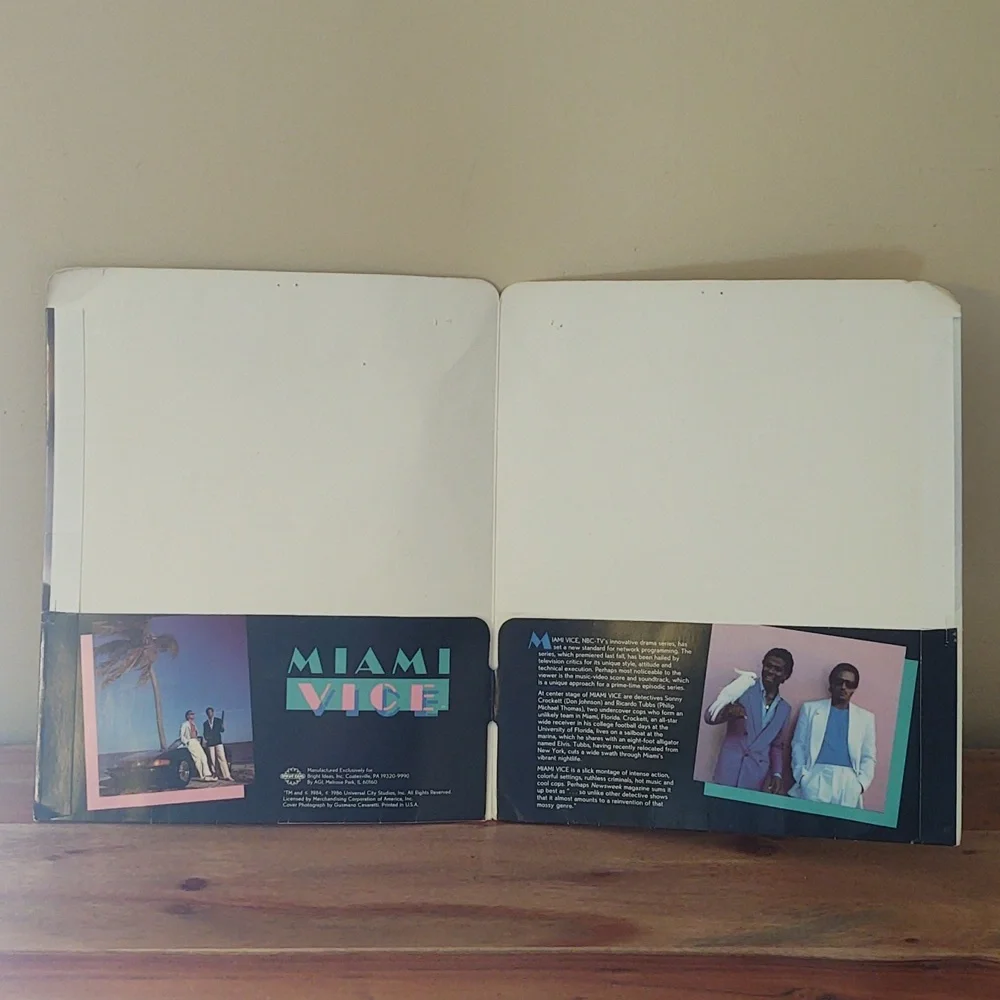 80's Miami Vice Don Johnson / Crockett - Tubbs School Folder by Bright Ideas